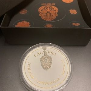 Alex and Ani silver Calavera charm